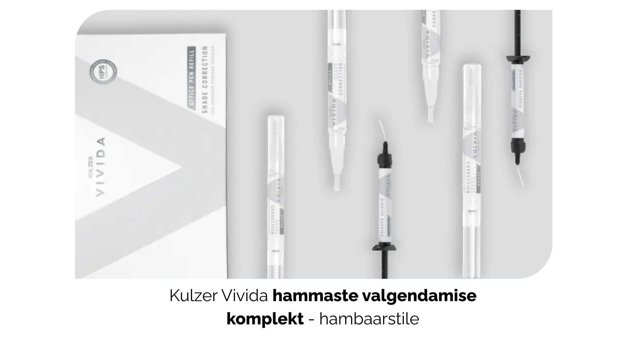 Hammaste valgendamiseks hambaravi kabinetis ja kodus Kulzer Vivida - kasutusjuhend